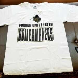 Purdue University Boilermakers White Graphic Short-Sleeve Tee by Jostens